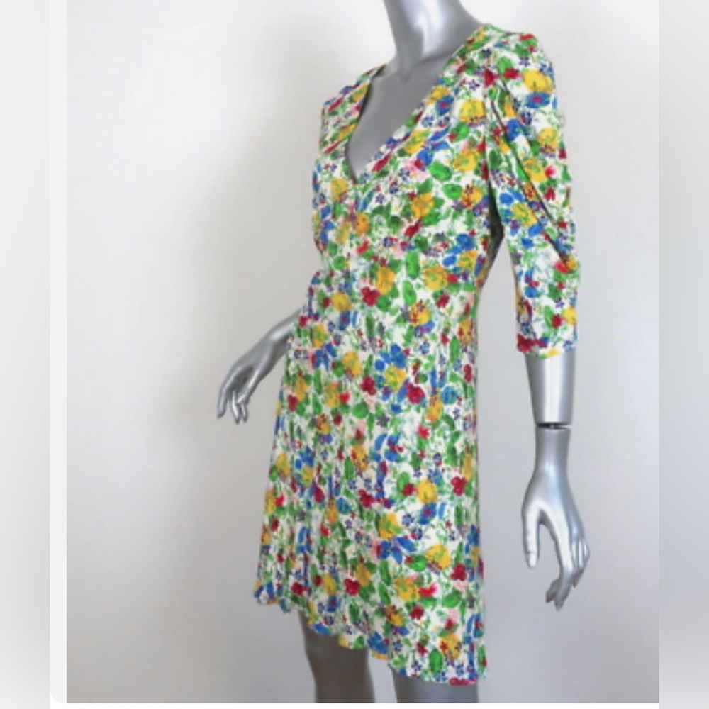 NWOT Saloni Colette floral mini dress